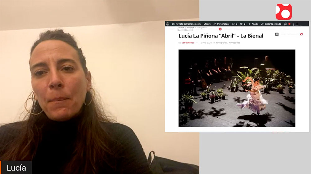 Entrevista a Lucía La Piñona por la presentación de ‘Abril’ en Festival de Jerez