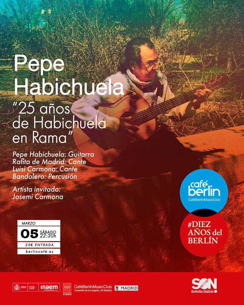 Pepe Habichuela enb Café Berlín
