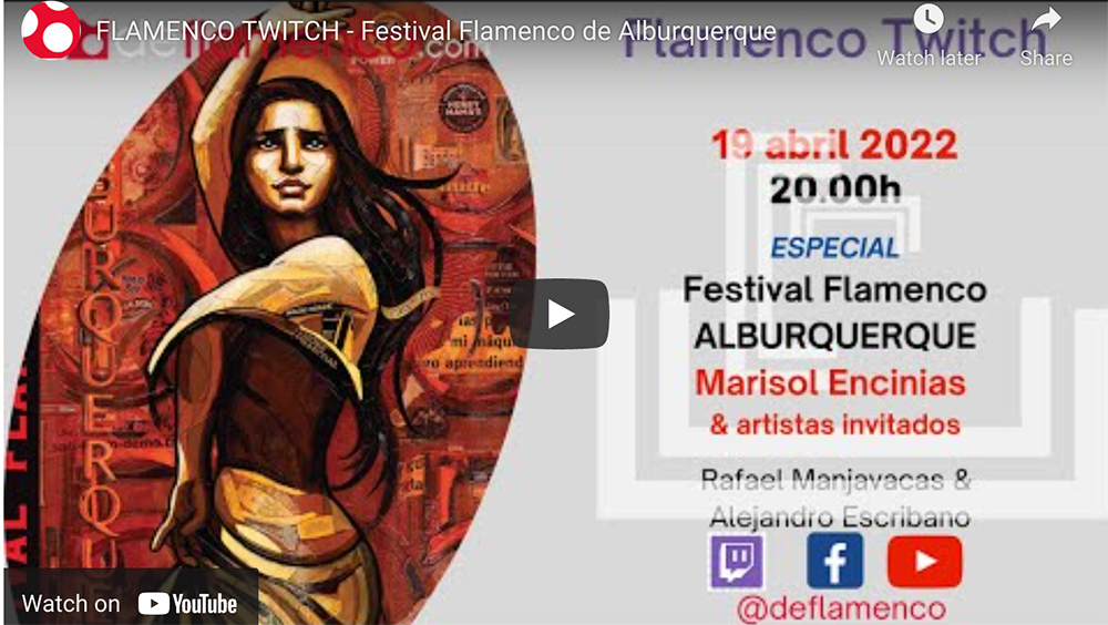 Streaming con Eva y Marisol Encinias del Festival Flamenco de Alburquerque