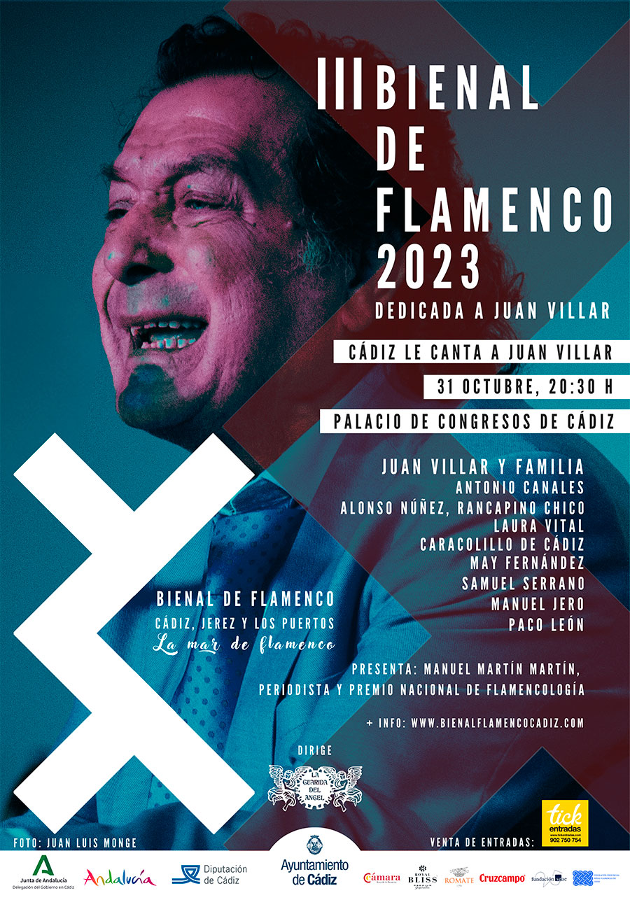 <strong></noscript>Tres recitales en Sanlúcar y la gala homenaje a Juan Villar cierran el primer mes de la III Bienal de Flamenco de Cádiz, Jerez y los Puertos</strong>