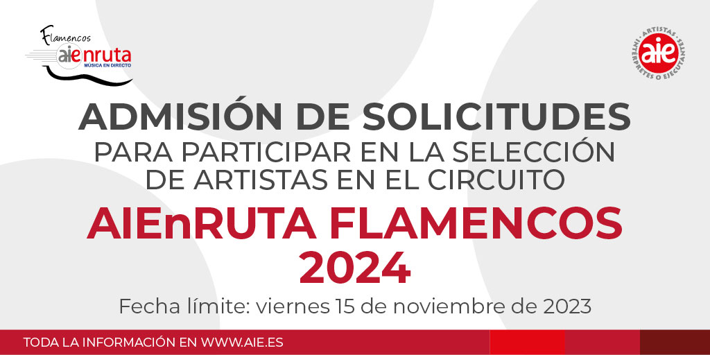 Abierta la inscripción para la XVI edición del ciclo AIEnRUTa Flamencos