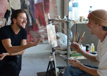 José Maldonado en el estudio de Iván Floro