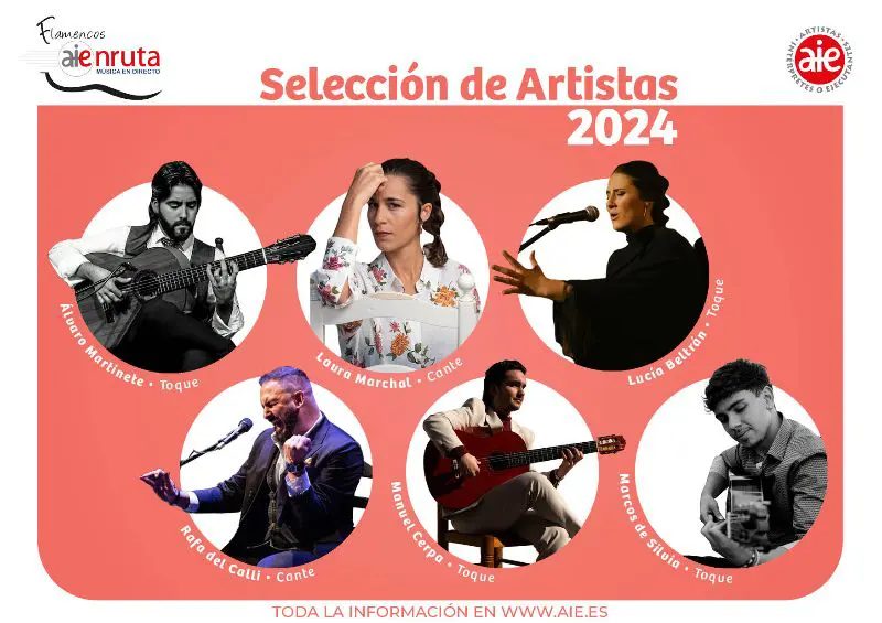 AIEnRuta Flamencos Artistas seleccionados Ciclo 2024