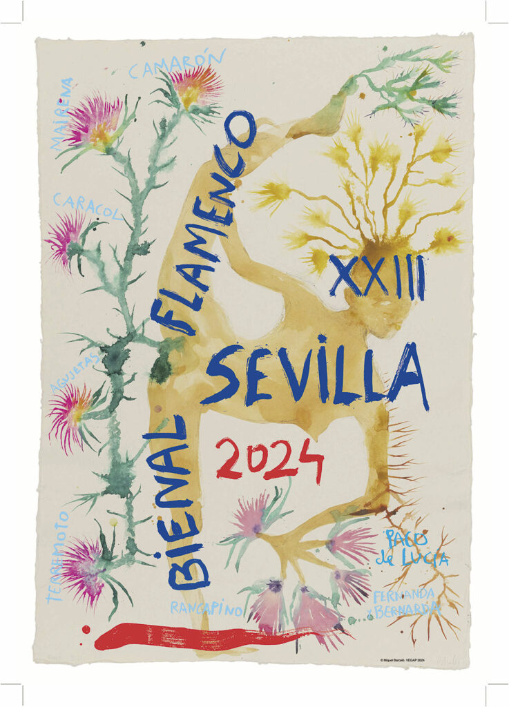 Cartel de La Bienal de Flamenco de Sevilla - Miquel Barceló