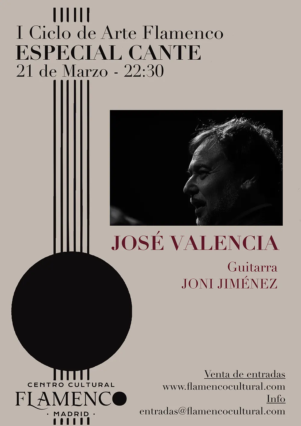 José Valencia - Centro Cultural Flamenco de Madrid
