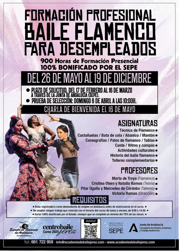 Formación Profesional Baila flamenco para desempleados
