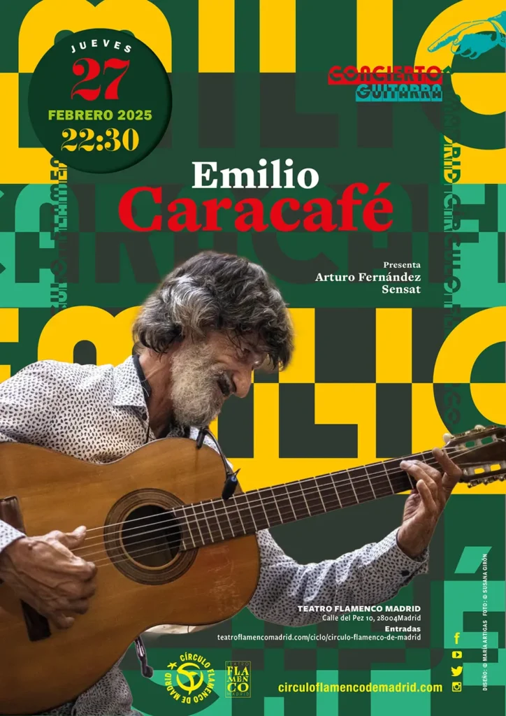 Emilo Caracafé en el Círculo Flamenco de Madrid