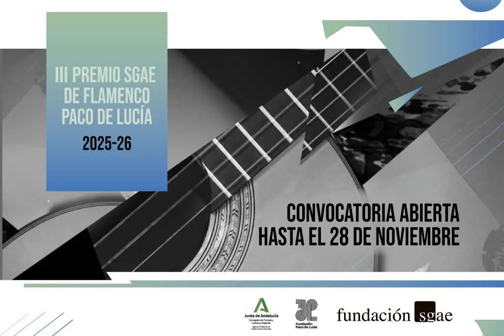 Abierta la convocatoria del III Premio SGAE de Flamenco Paco de Lucía 2025-26