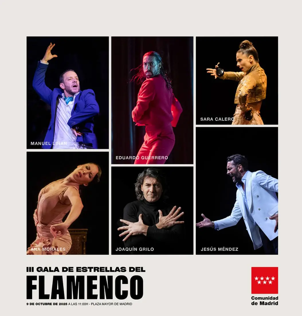 La Plaza Mayor se convierte en el corazón del flamenco: la III Gala de Estrellas del Flamenco celebra la Hispanidad en Madrid