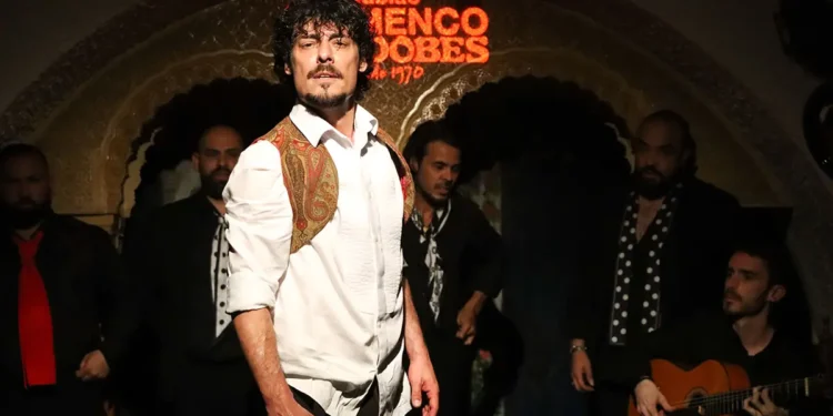 Jesús Carmona en el Tablao Cordobes