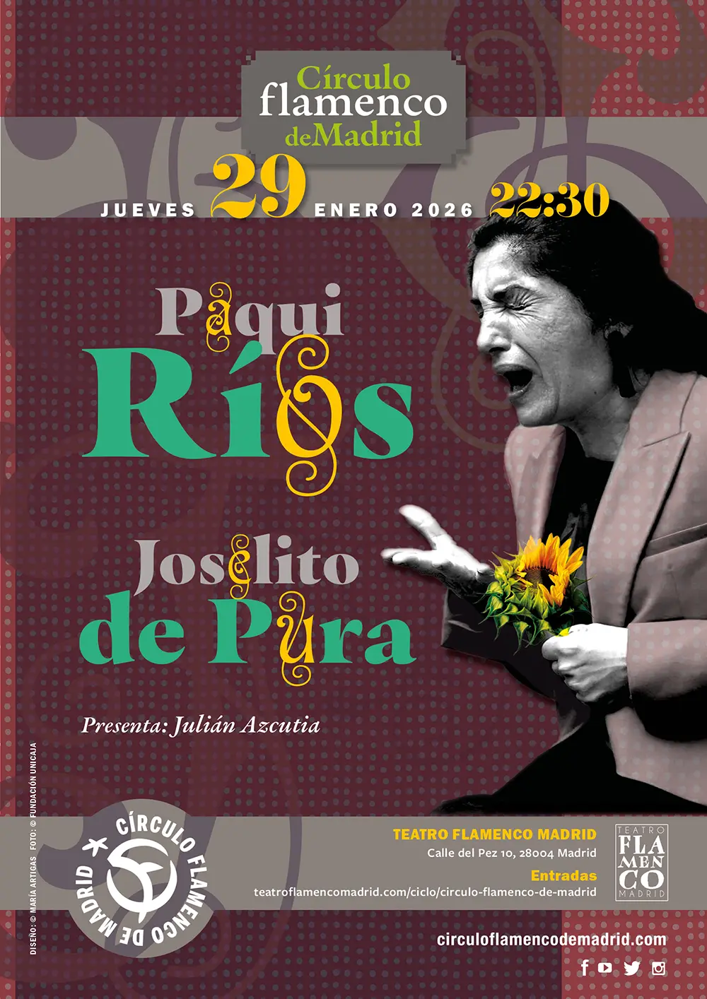 Paqui Ríos en Círculo Flamenco de Madrid