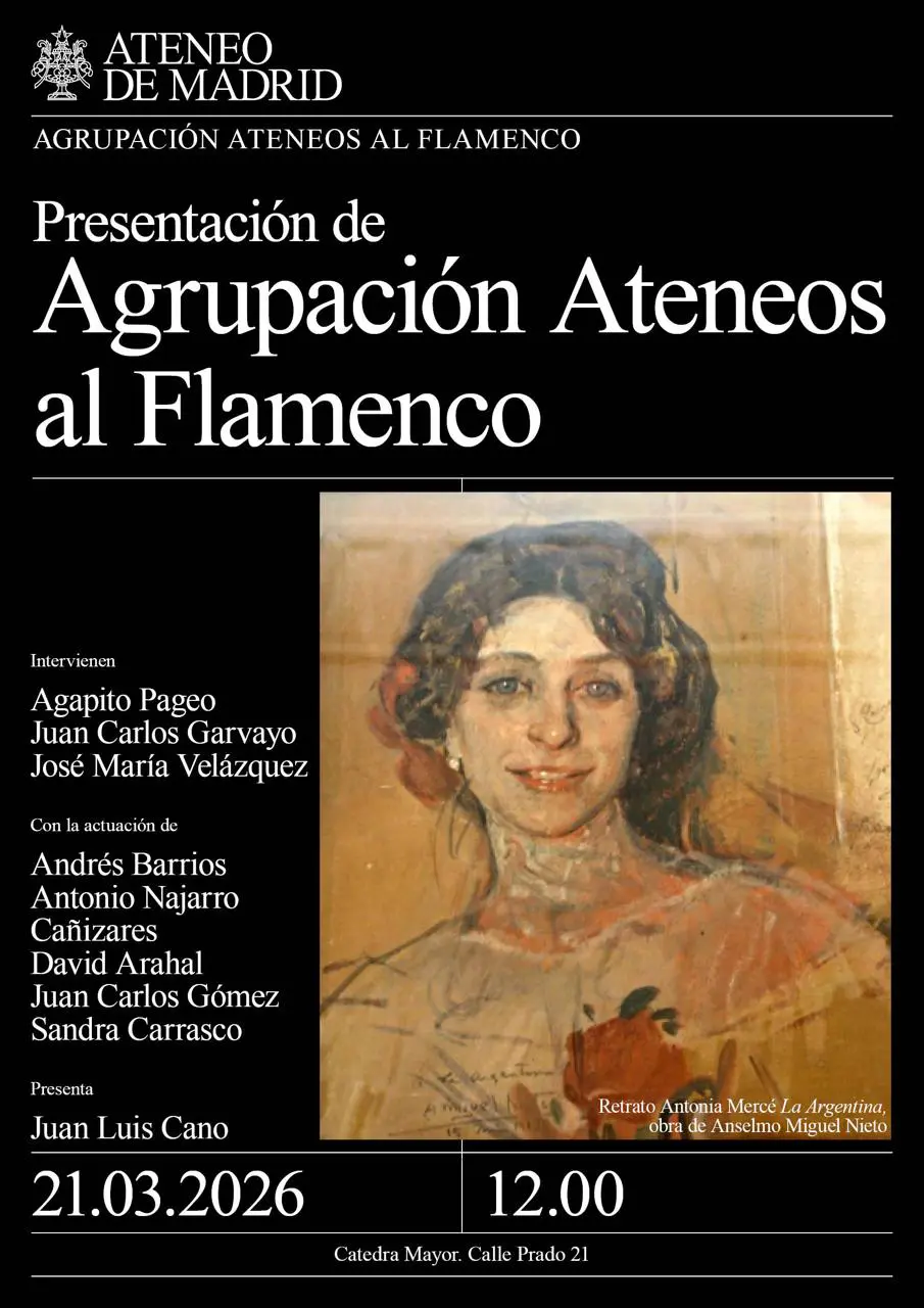 El Ateneo de Madrid crea ‘Ateneos al Flamenco’, una agrupación para difundir y estudiar el arte jondo