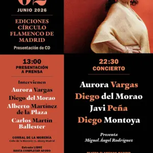 Aurora Vargas en directo en el Círculo Flamenco de Madrid