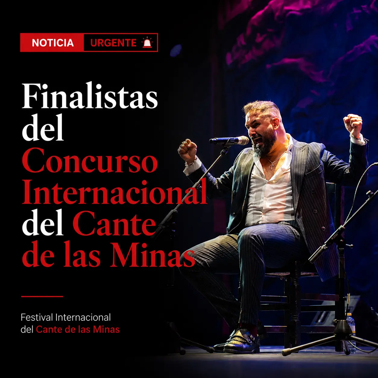 Finalistas del Concurso del Cante de las Minas 2026