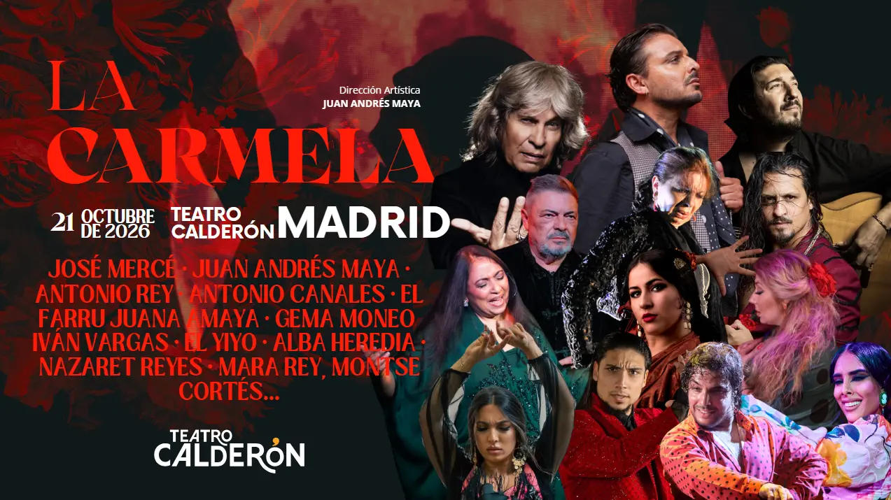 Tablao La Carmela reúne a 21 artistas en el Teatro Calderón de Madrid para celebrar su quinto aniversario