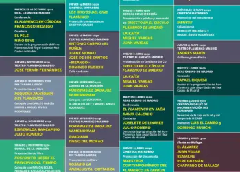Programación Círculo Flamenco de Madrid - Temporada 2026-2027